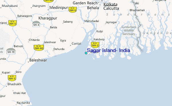 Sagar Island, India Tide Station Location Guide
