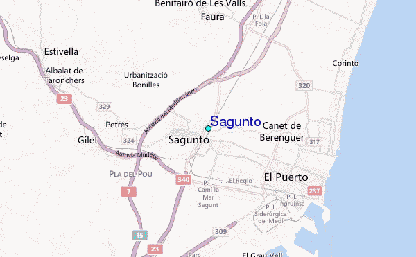 Sagunto Tide Station Location Guide