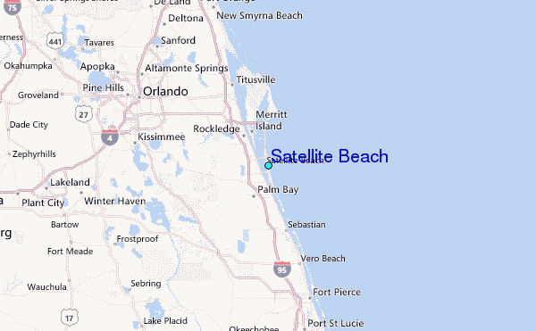 Satellite Beach Florida Map Satellite Beach Tide Station Location Guide