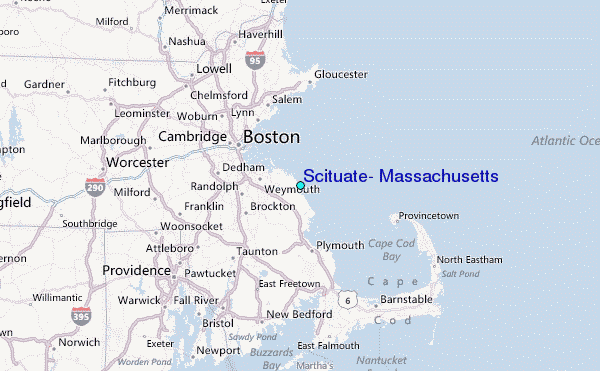Map Of Scituate Ma Scituate, Massachusetts Tide Station Location Guide