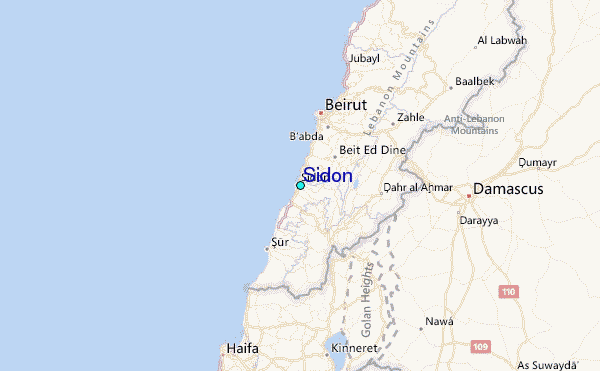 Sidon Tide Station Location Guide