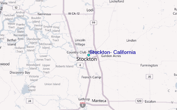 Stockton, California Tide Station Location Guide