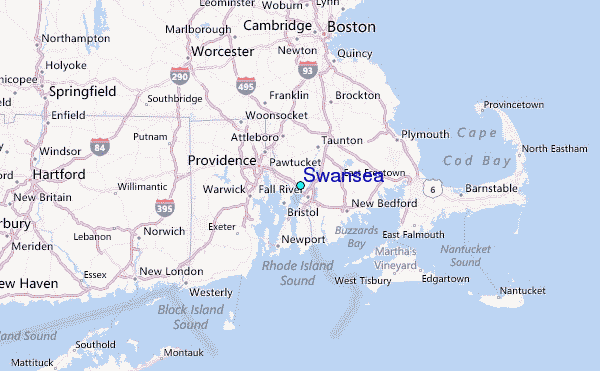 Map Of Swansea Ma Swansea Tide Station Location Guide