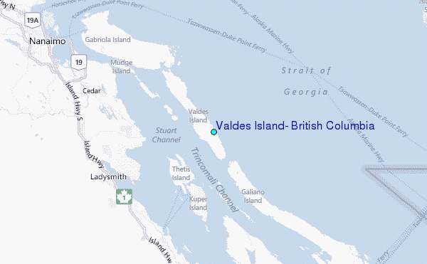 Valdes Island, British Columbia Tide Station Location Guide