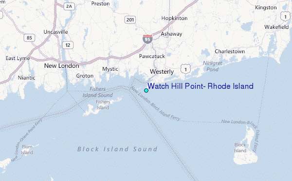 Watch Hill Point, Rhode Island Tide Station Location Guide