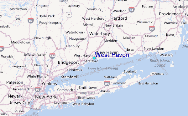 Map Of West Haven Ct West Haven Tide Station Location Guide