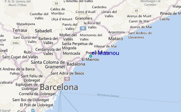el Masnou Tide Station Location Guide