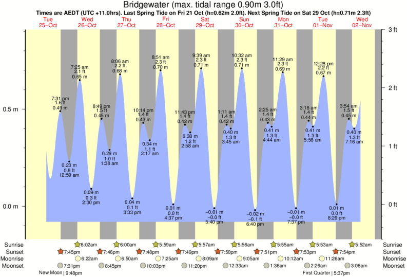 Tide Times and Tide Chart for Bridgewater