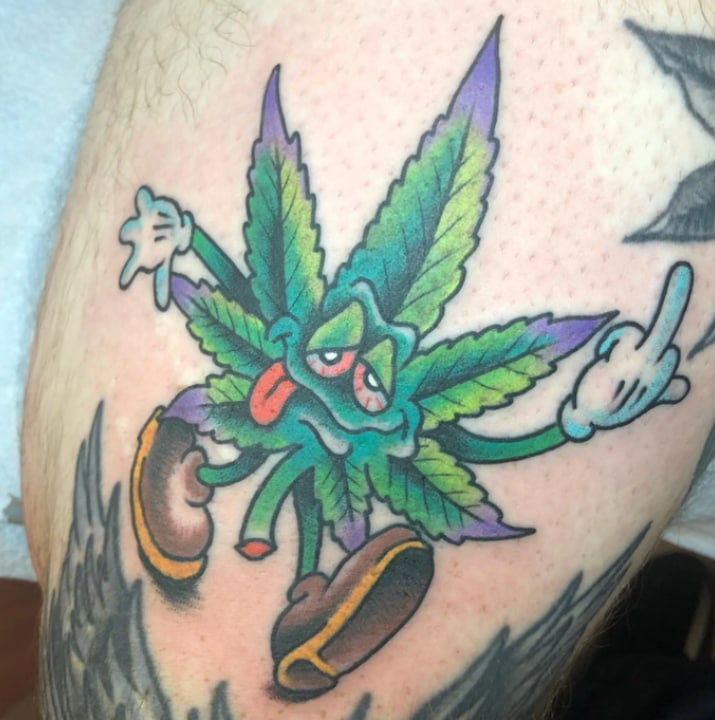 52 Simple Pot Leaf Tattoo Ideas Tidy Tale