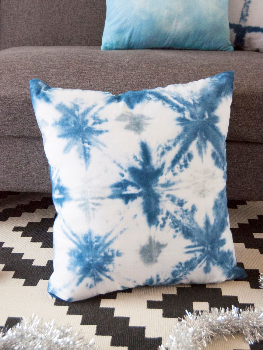 Winter Shibori Tie Dye Pillows Tie Dye Your Summer
