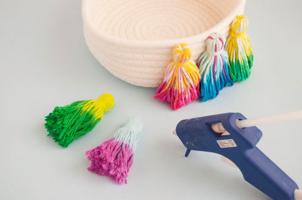 Tie Dye Tassel Baskets Tie Dye Your Summer