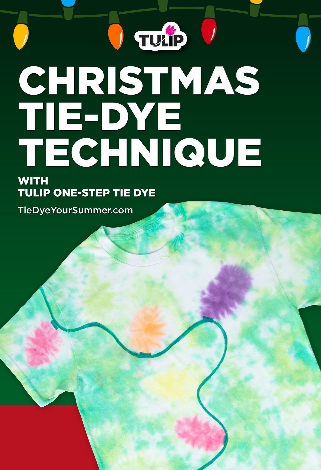 Christmas TieDye Technique Tie Dye Your Summer