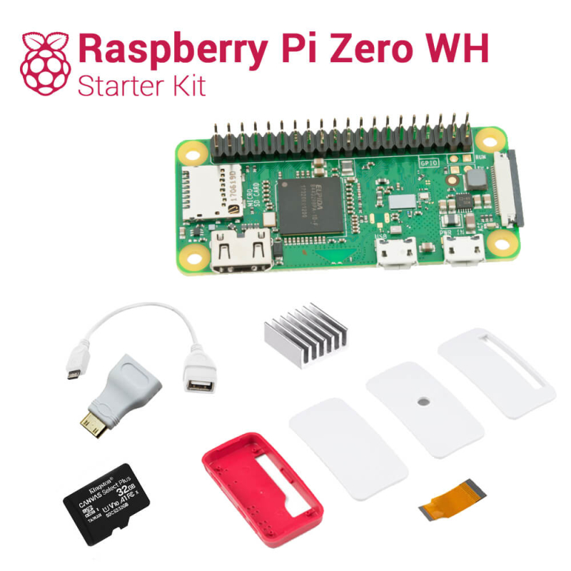 RASPBERRY PI ZERO WH STARTER KIT 32GB