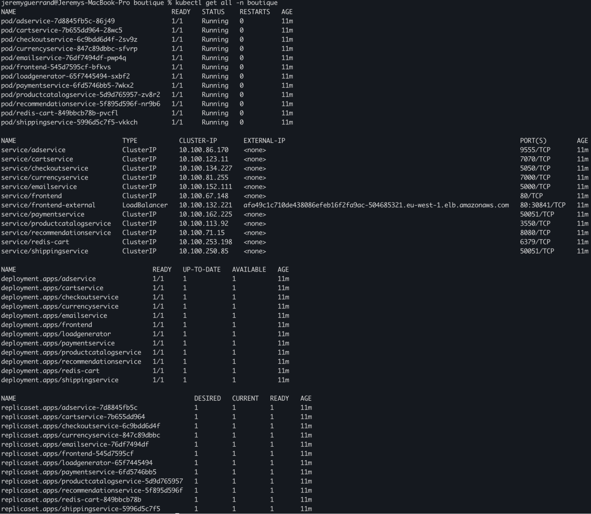 Visualizing service connectivity, dependencies, and traffic flows in