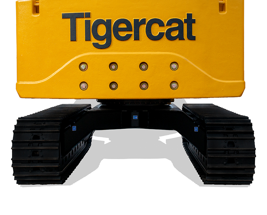 880E Logger Shovel Logging Forest and Millyard Tigercat Equipment