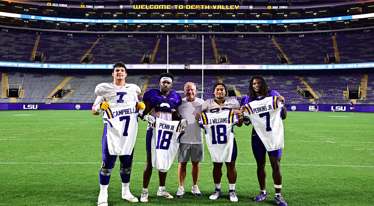 LSU football jersey numbers 18 and 7 awarded Tiger Rag