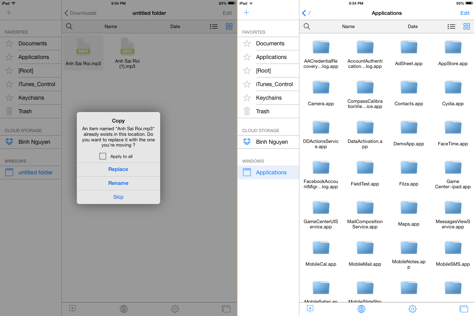 Filza File Manager 1.3.0 released TIGI Software
