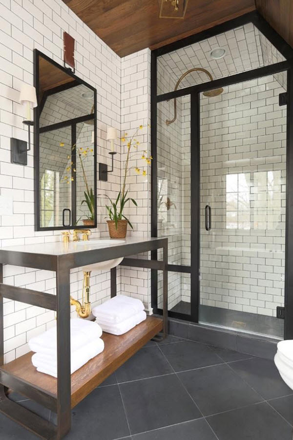 40 dark gray bathroom tile ideas and pictures