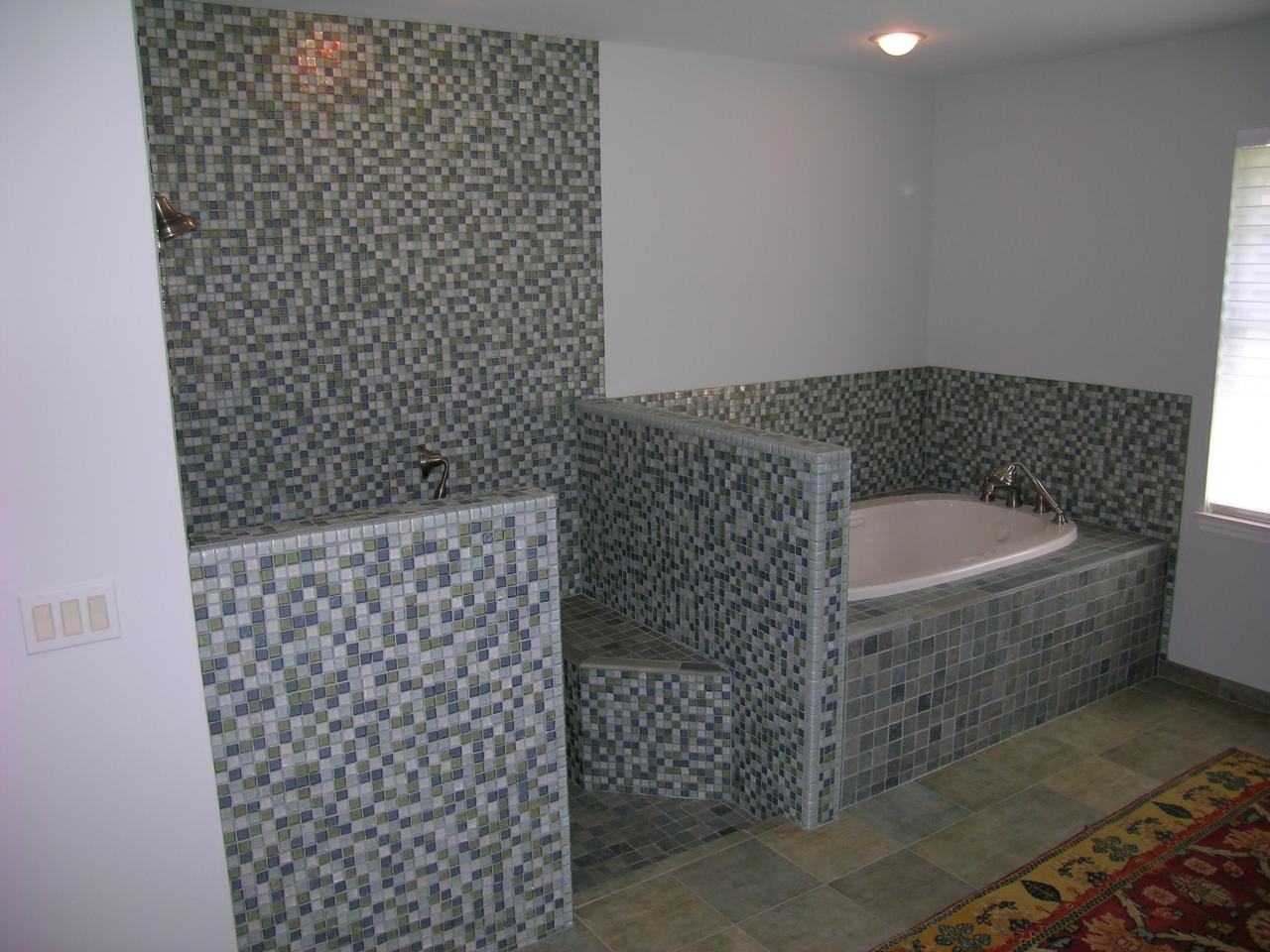 27 great ideas about sea glass bathroom tile