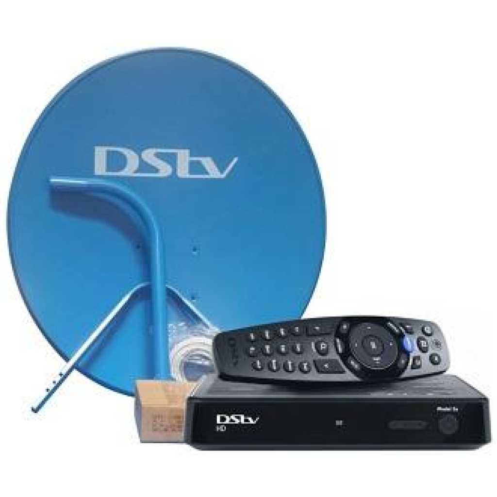DSTv Full Kit HD Decoder + Dish + 1month Subscription Black
