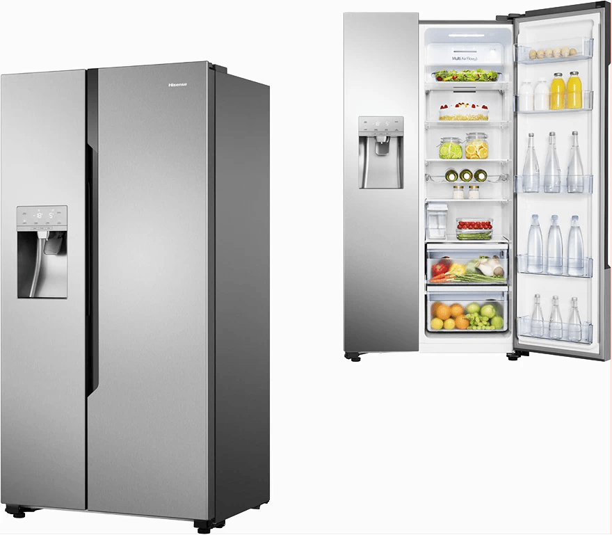 Hisense 670L Sidebyside Fridge With Dispenser RC67WS4SB1; Auto