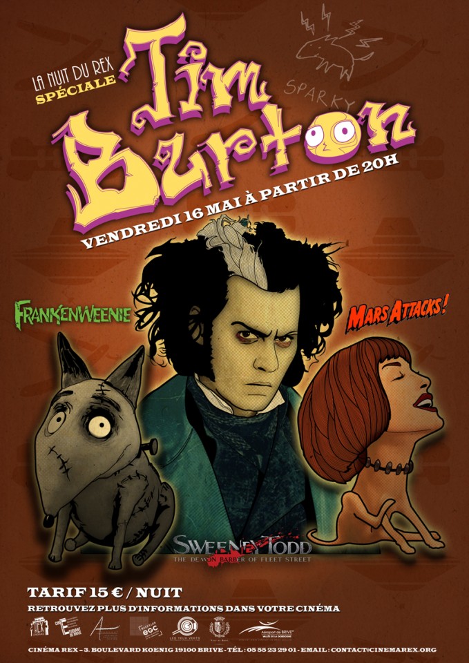 “La nuit du Rex spécial Tim Burton” à Brive