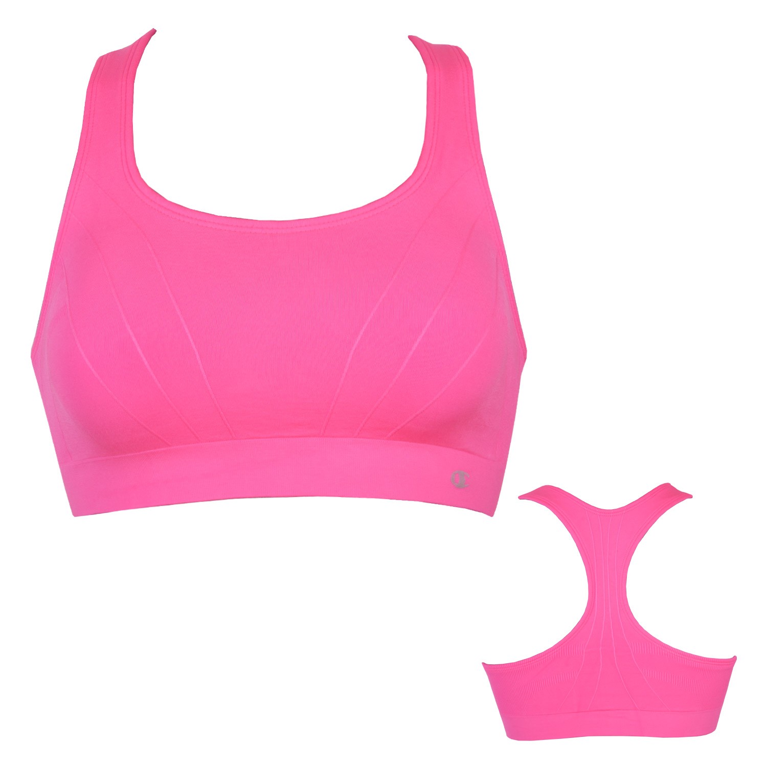 Champion Shiny Seamless Bra Hot Pink Sports bra Sports bra