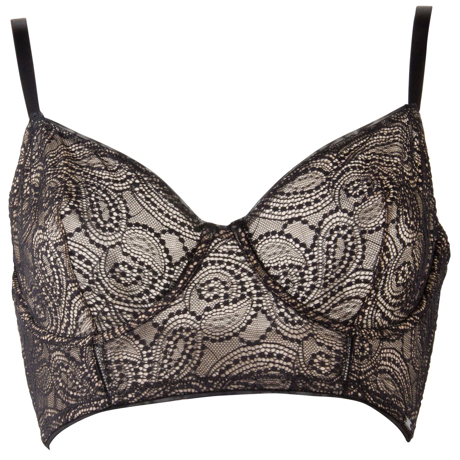 Calvin Klein Black Longline Underwire Bra Black Liivit Alusvaatteet