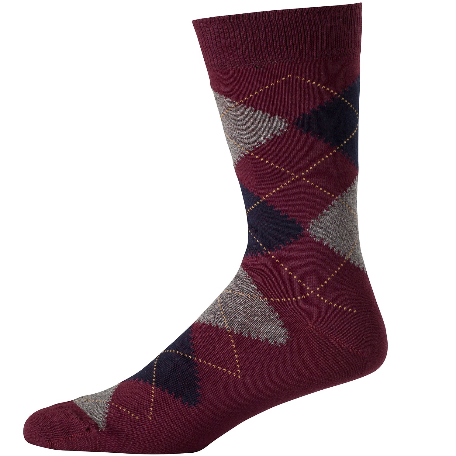 Wolsey Argyle Pattern Sock BurgundyBourgogne Socks Socks Timarco