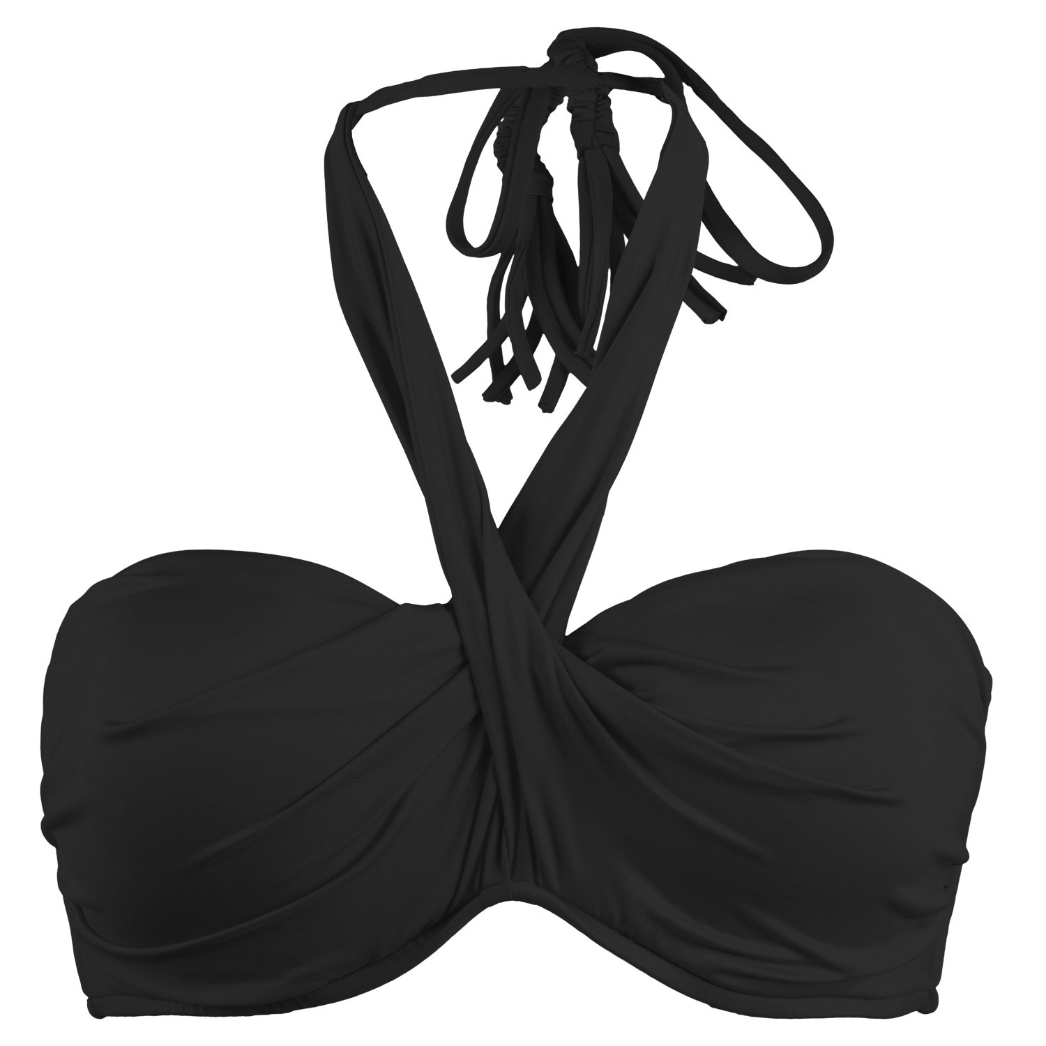 Seafolly Wrap Front Bandeau Bikini Top Halterneck Bikinier Bad