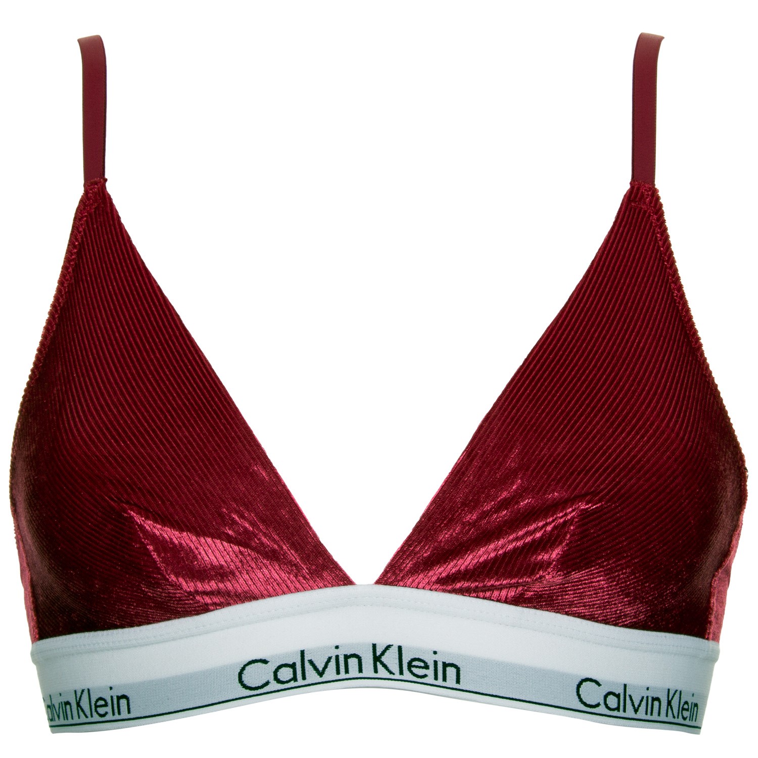Calvin Klein Modern Cotton Velvet Rib Triangle Topjes Bh's