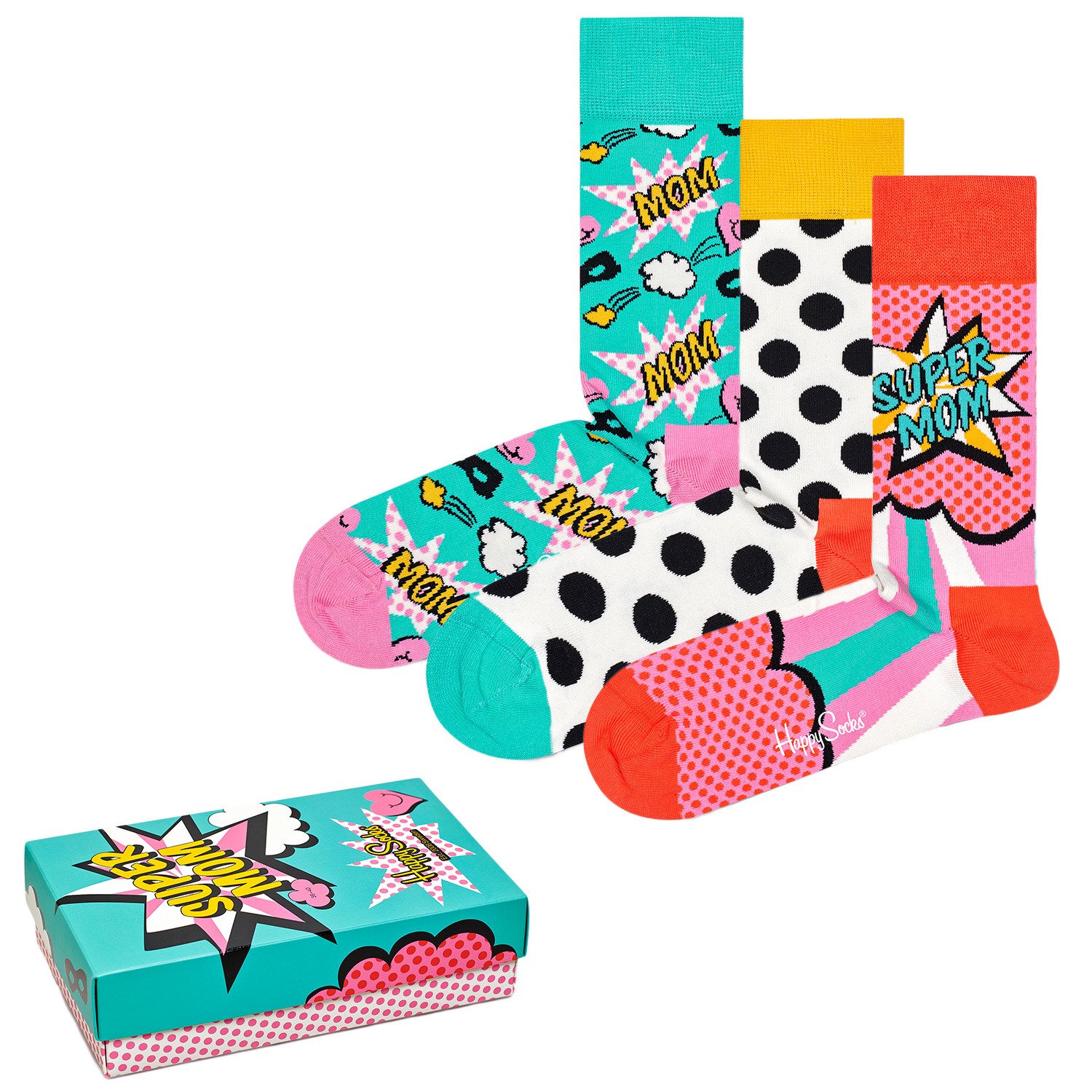 3erPack Happy Socks Mothers Day Gift Box Geschenkpackungen