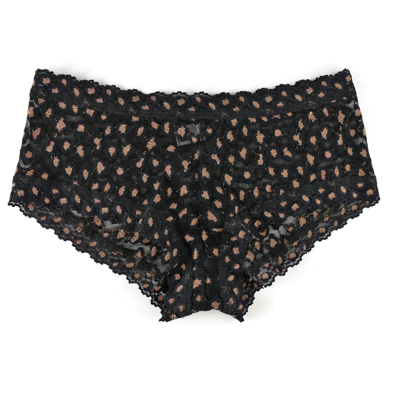 Hanky Panky Cross Dyed Leopard Boyshort Shorts Briefs Underwear