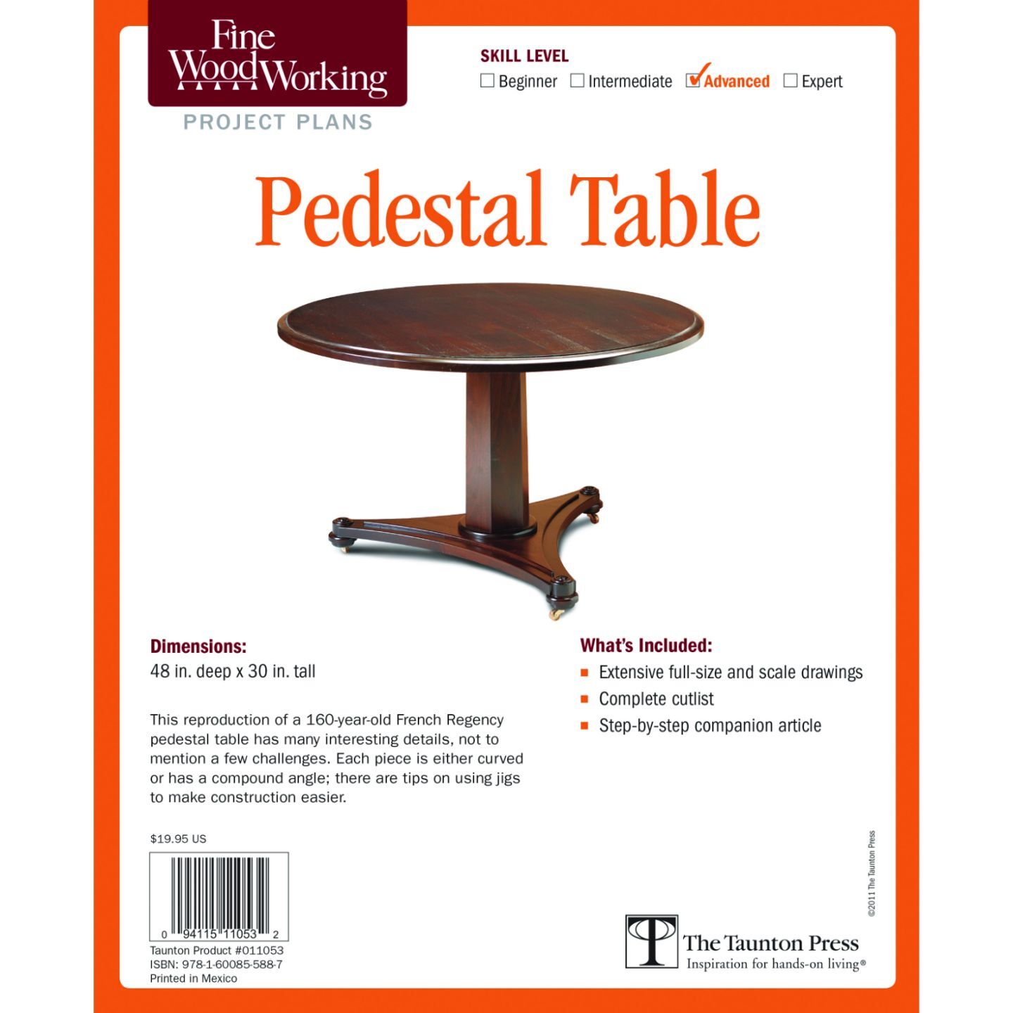 Pedestal Table Plan Taunton Press