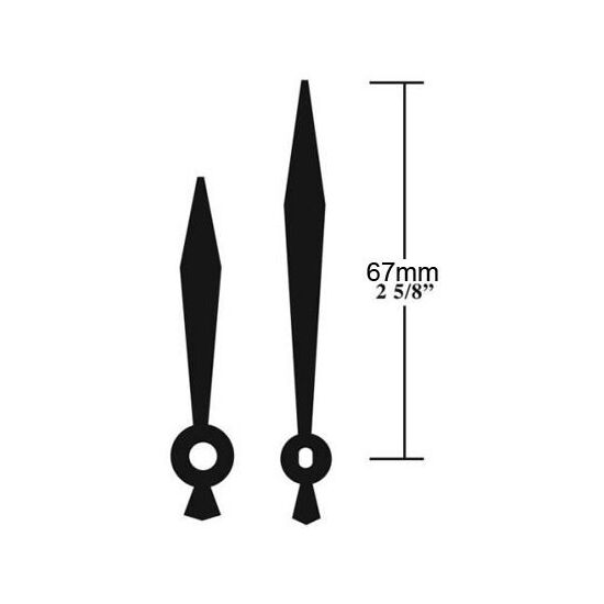 67mm Sword Hands Timberbits Clock Hands