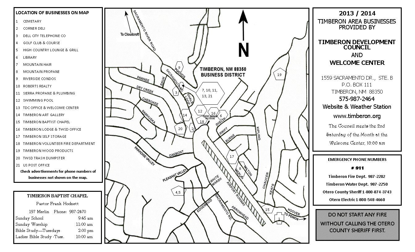 Timberon Business Directory Timberon Development Council, Inc.