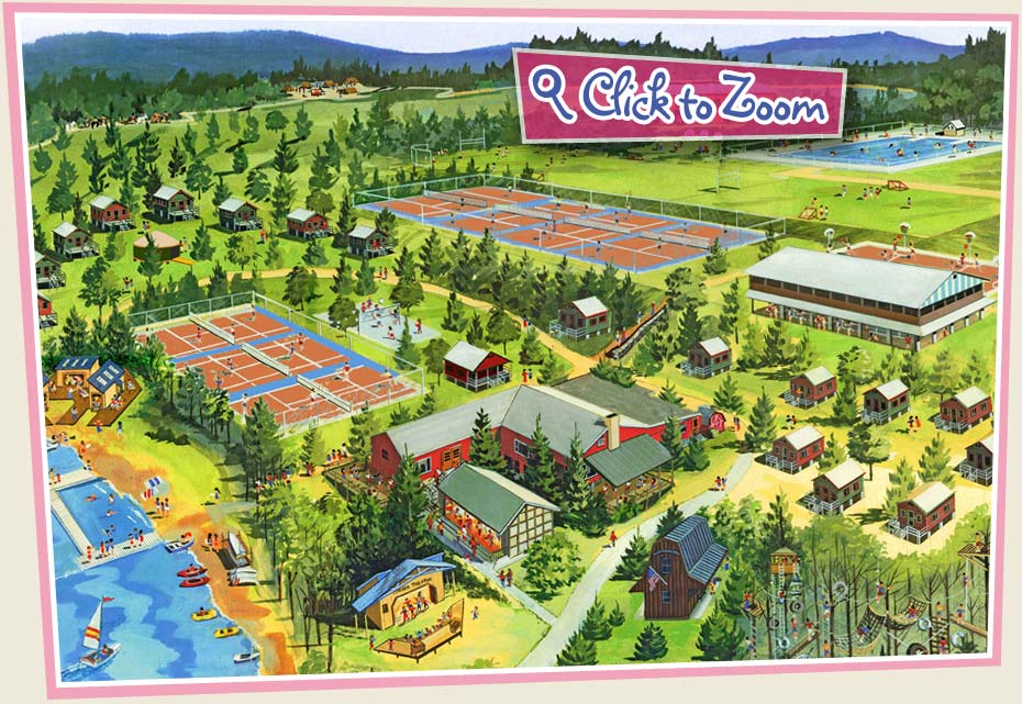 Interactive Map of Camp Timber Tops Summer Camp For Girls in Pennsylvania