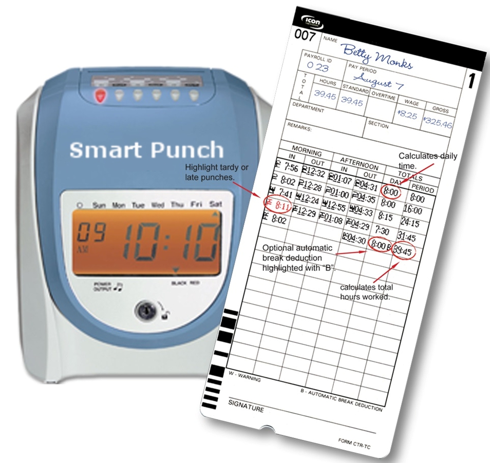 Smart Punch CT900, CT900, Self Totalling Time Recorders, Time Access
