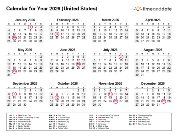timeanddate.com 2023 calendar Free Printable Calendar with Holidays for 2023
