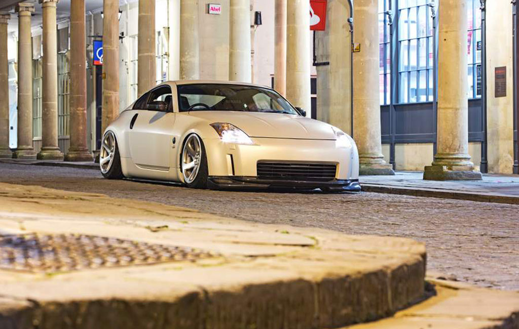 Bagged Time Attack Fast Car 350Z Comes Time Attack® It's not