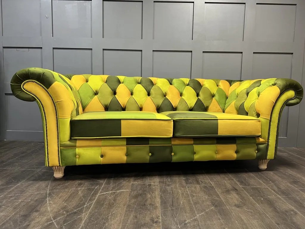 The London Patchwork Chesterfield Sofa Timeless Sofas