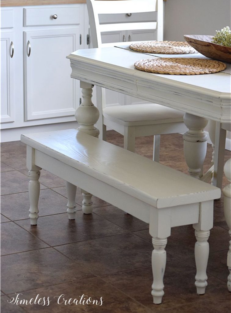 DIY Farmhouse Kitchen Bench Timeless Creations