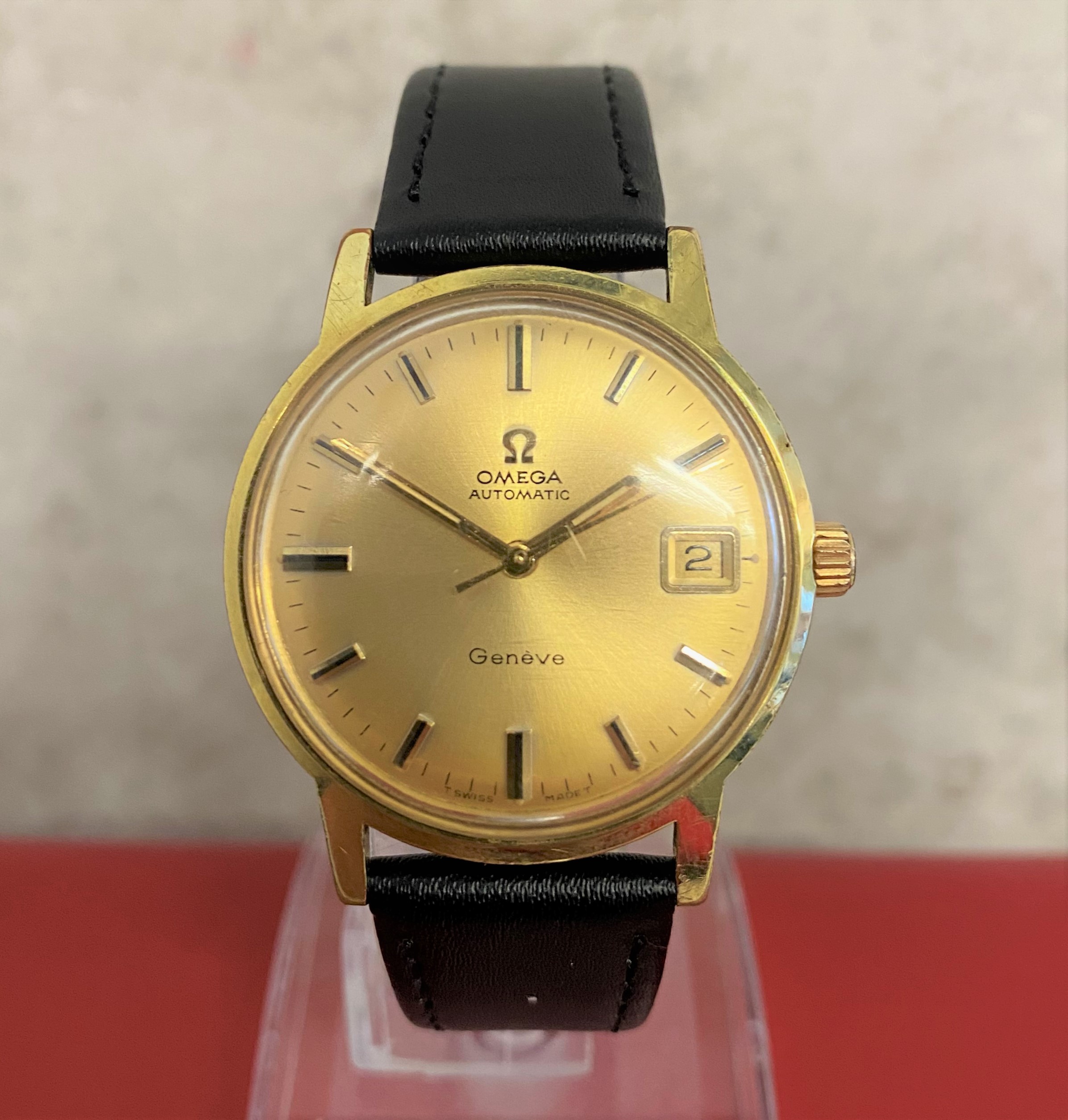 Omega Geneve Ref 166.070 Cal 565 Gold Plated. Circa 1971