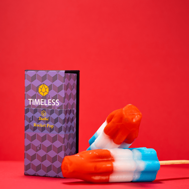 Rocket Pop Strain Vape Cartridge 0.5g Timeless Vapes
