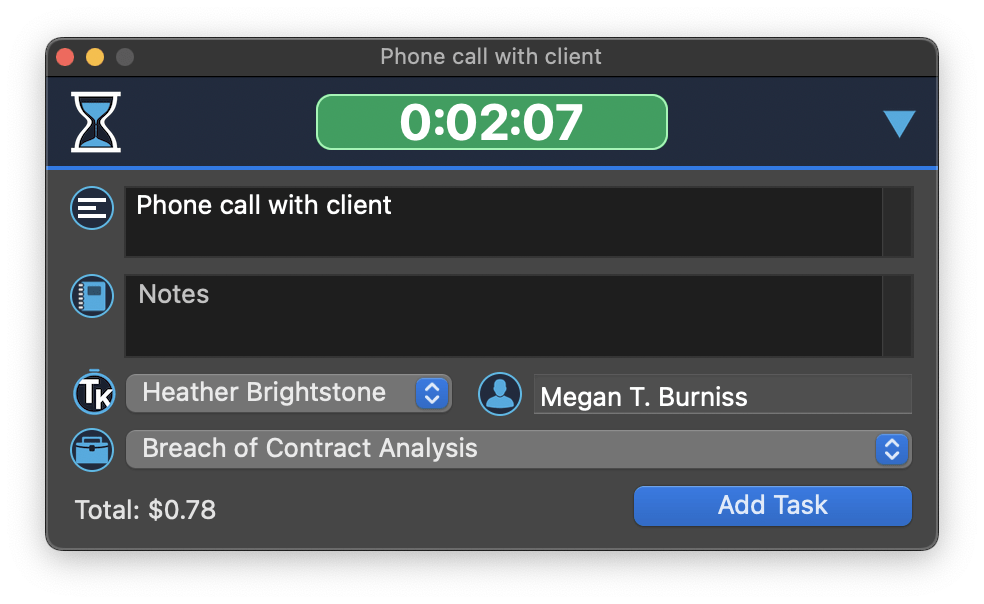 Time Tracking Software for Mac Law