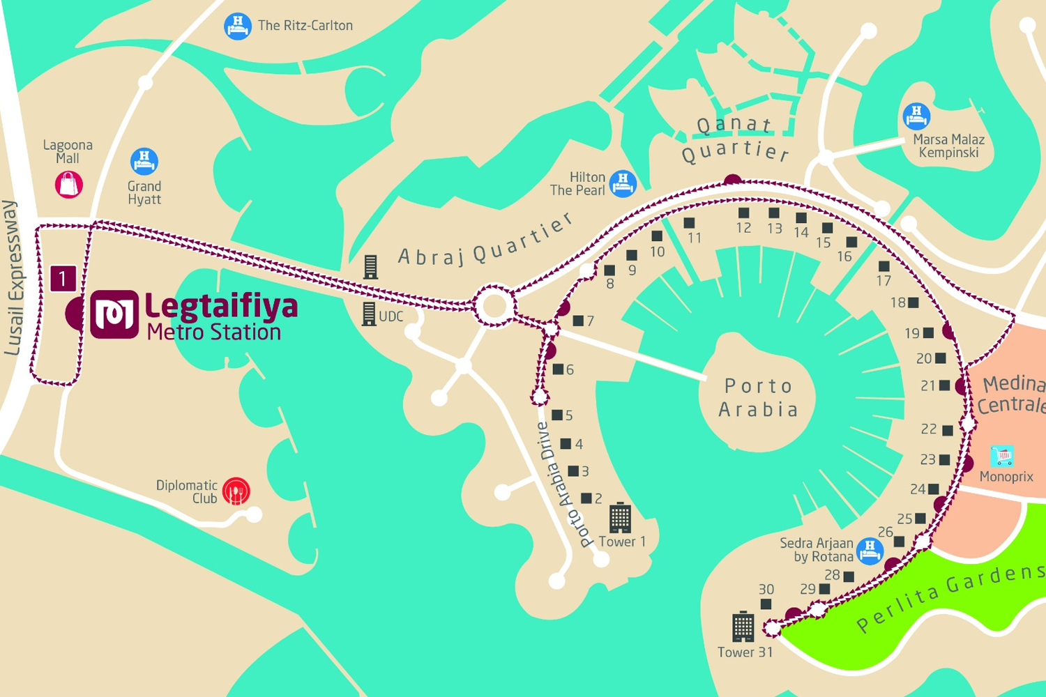 Doha metrolink extends service to cover The PearlQatar Time Out Doha