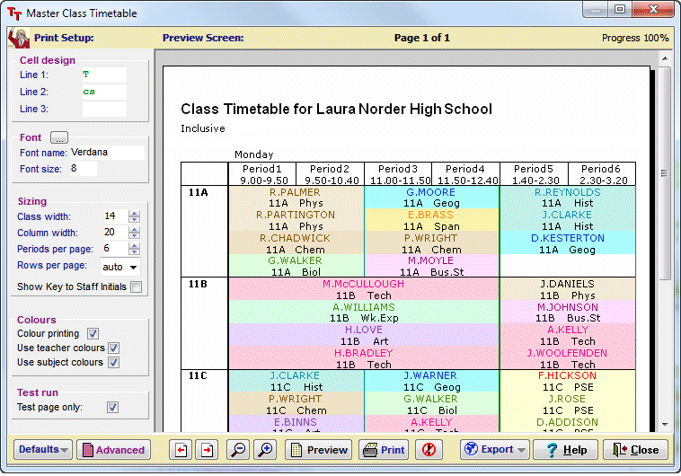 TimeTabler Easy and Efficient School Timetabling Software