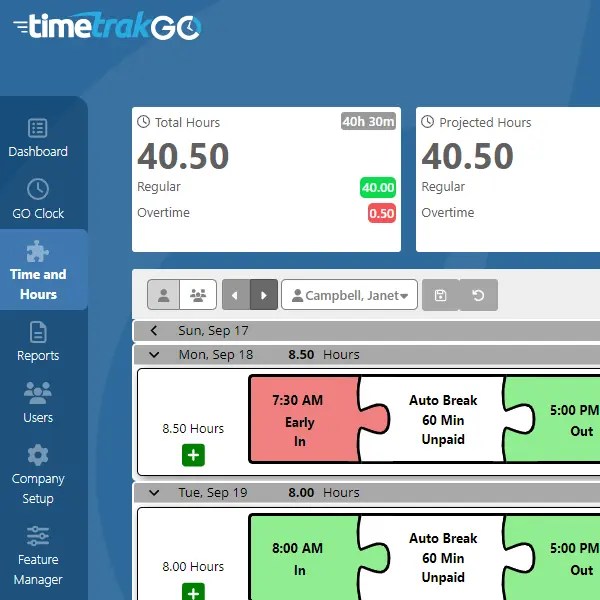 Employee Time Tracking Software TimeTrak
