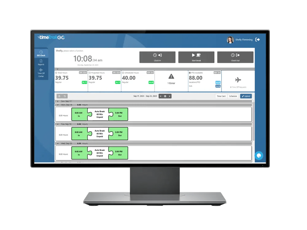 Compare Time Clock Options for TimeTrakGO TimeTrak