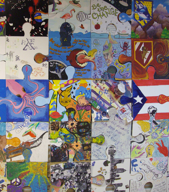 Puzzle Installation & Collaborative Project Tim Kelly, artist